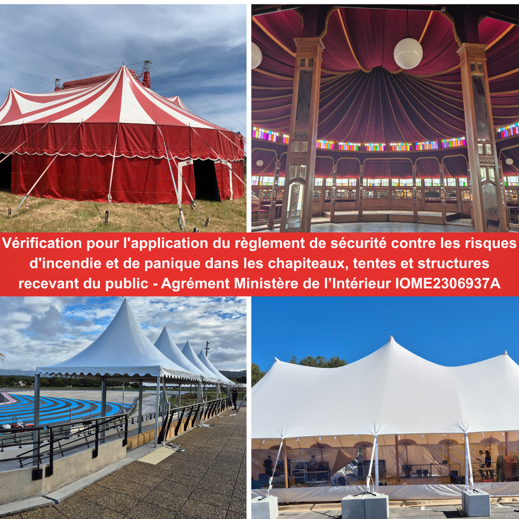 Contrôle chapiteaux tentes et structures CTS Véri-Scène